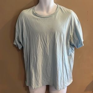 Split uncommon threads light baby blue men’s t shirt